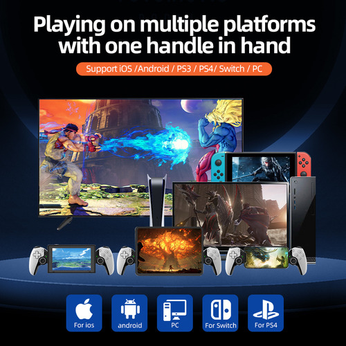 Control Joystick Inalámbrico Para Ps3 Ps4 Android Ios Mobile