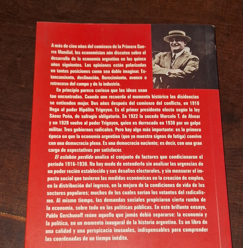 Pablo Gerchunoff El Eslabón Perdido Editorial Edhasa
