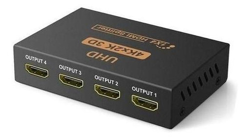 Splitter Hdmi Divisor Hdcp 1 Entrada 4 Saídas 4k 1x4 3d