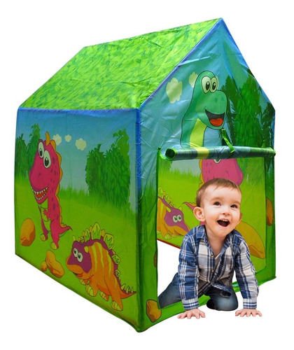 Carpa Niño Casa Dinosaurios 95x72x102cm 8163 2 Entradas