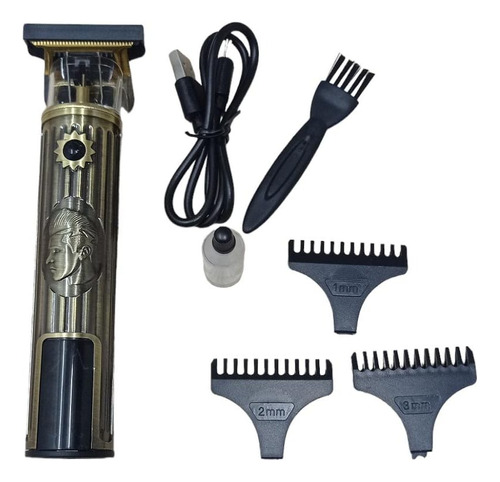 Patillera Afeitadora Hairclipper Digital Dorado Recargable. 