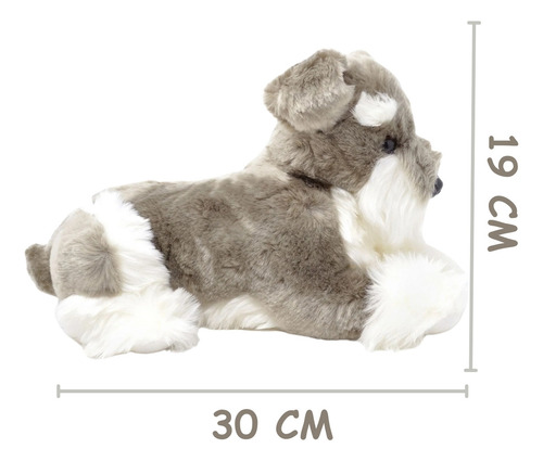 Perro De Peluche Schnauzer Tierno Alta Calidad Viahart