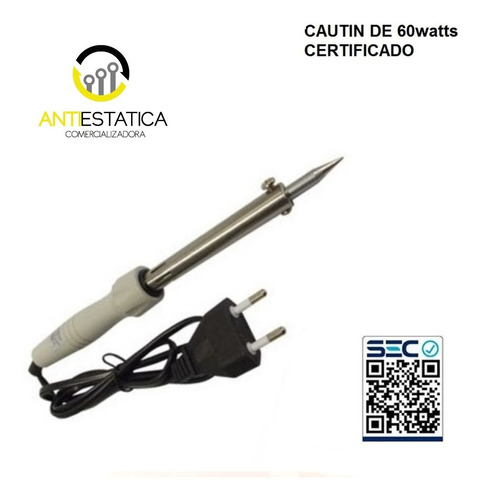 Cautin  Electrico Punta Lapiz  60w220 Certificado 