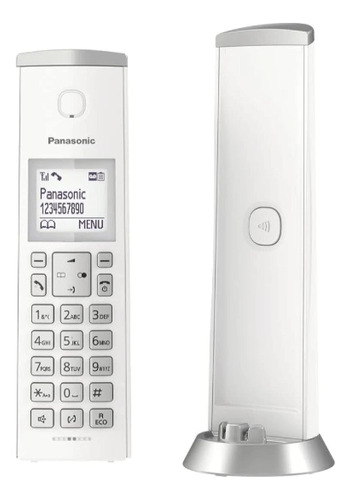 Telefono Blanco Panasonic Diseño Estil.