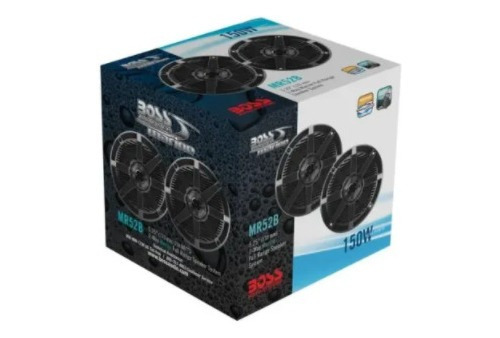 Alto Falante Marinizado Boss Mr52b 5,25 Pol 150w Par Lancha Cor Preto
