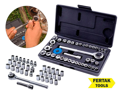 Imagem 3 de 5 de Kit Jogo De Ferramentas 340 Peças Maleta Multiuso