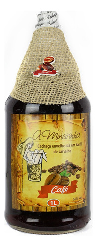 Cachaça Com Café Artesanal Premium Mineirinha 1l -