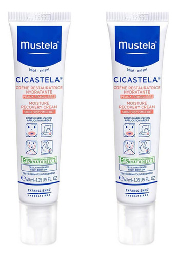 Mustela Bebê Cicastela Pele Sensibilizada Com Arranhão 02un