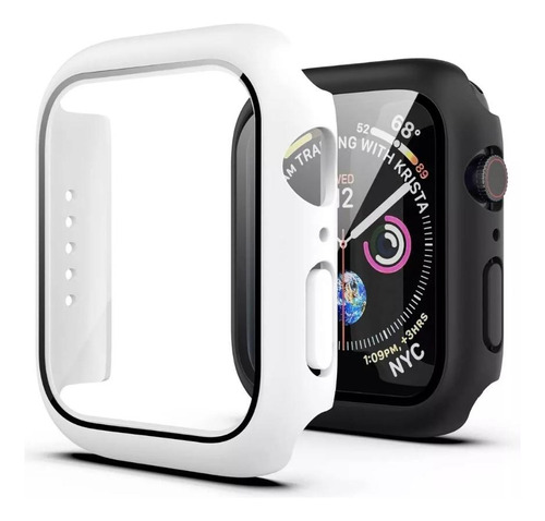 Capa Case Bumper Para Apple Watch 44mm Branco Hprime