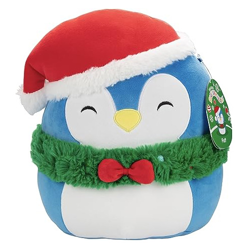 Puff Pingüino De 10 Pulgadas, Peluche Navideño Oficia...