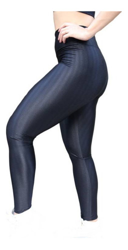 Calza 3d Legging Brasilera Tiro Medio Deportiva Suplex Color