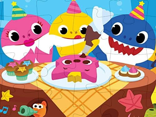 Cardinal Games Baby Shark Rompecabezas De Piso De 24 Piezas,