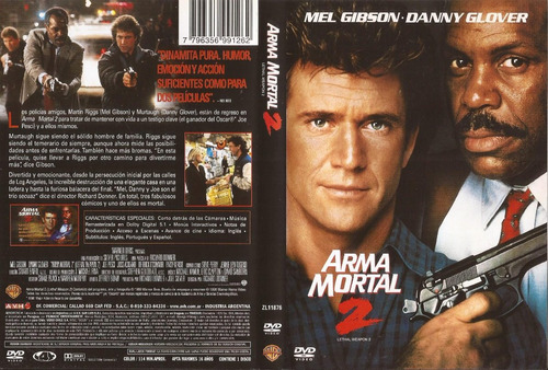 Arma Mortal 2 Dvd Mel Gibson Joe Pesci Danny Glover