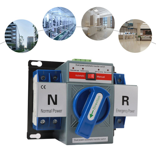 Interruptor Doble Tiro Transferencia Automática 2 Polos 63a