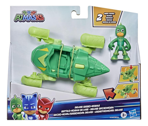 Pj Máscaras Gekko Deluxe Toy Preescolar Del Vehículo, Auto G