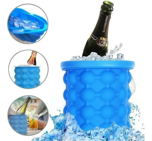 Molde Silicona Hielera Hacer Cubos De Hielo Ice Cube Maker