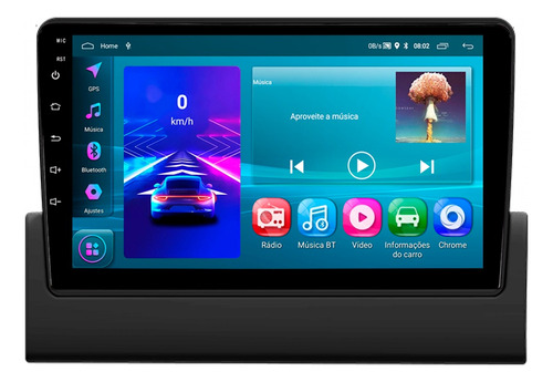 Multimidia Fiat Fiorino 04/13 9p Android Carplay 2/32gb Voz