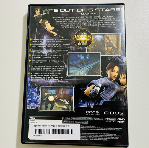 Lara Croft Tomb Raider The Angel Of Darkness (ps2) (Usado)