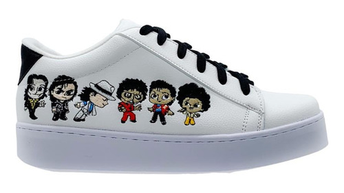 Tenis Bordados Michael Jackson Para Niño Hombre