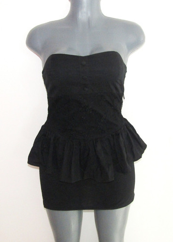 Mini Vestido Con Olanes Talla Xs ( Extra Chica )