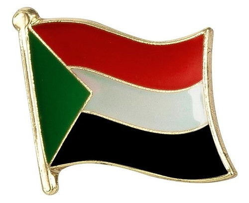 Pin Metalico Broche Bandera Sudan Pasaporte Pais Africa