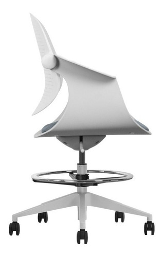 Silla Gris Alta Ergonómica Cajero Vigo Modelo Atlantis-c
