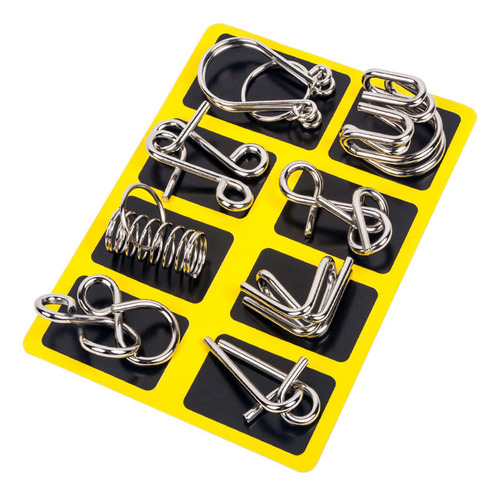 Juego Mental Iq Test De Metal Wire Puzzles, Juego Mental, Ro