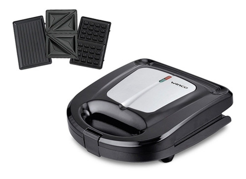  Sandwichera Electrica 3 En 1 Winco W340 Tostadora Novedad !