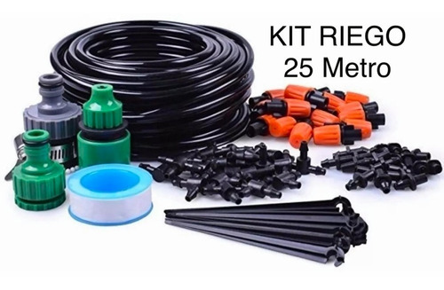 Kit De Riego Sistema Automático Por Goteo/aspersor 25m