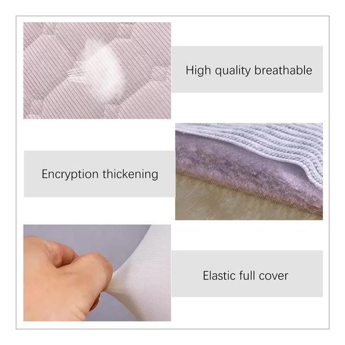 Wayuto Funda Elástica Para Cabecera De Cama Con Bolsillos Pr