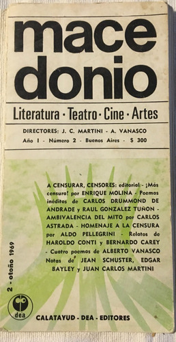 Libro Antiguo Macedonio Literatura Teatro Cine Artes