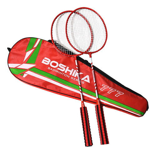 W Juego De Raquetas De Bádminton, 2 Uds., Raquetas Rojo