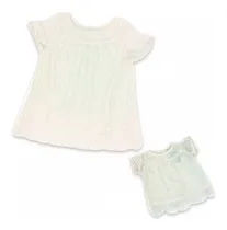 Comprar Bff Blusa Microtul Bordada Se Dulce - Conjunto Nena Y Muñeca