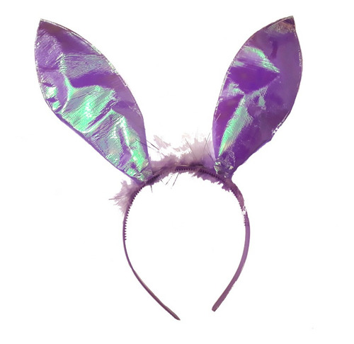 Imagem 6 de 6 de 12 Tiaras Para Páscoa Orelha Coelho Coelhinha - Cores