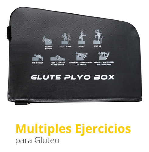 Cojin Caja Plio Multiejercicios Gluteo Tayga Con Accesorios