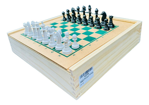 Conjunto Jogos De Mesa 5x1 Xadrez, Dama, Ludo, Trilha, Jogo