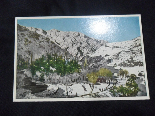 Tarjeta Postal Villavicencio Paisaje Nevado Mendoza Cromogra