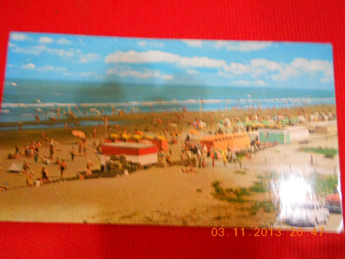 Mar De Ajo Postal Playa Circulada Año 1971