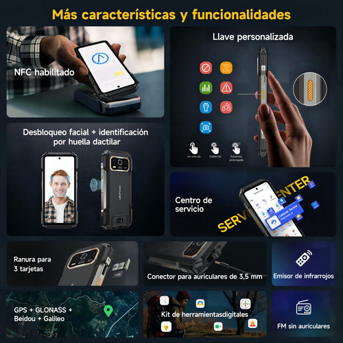 Celular Ulefone Armor 27t Pro Thermal Imaging Dual Sim 5g Rugged Phone 12+12gb 256gb 10600mah Batería 50mp+64mp Cámara De Visión Nocturna Smartphone
