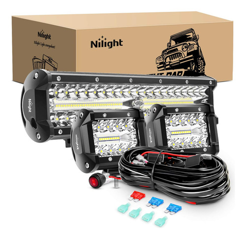Juego De Barra De Luz Led, Lámpara De Conducción De 9646857