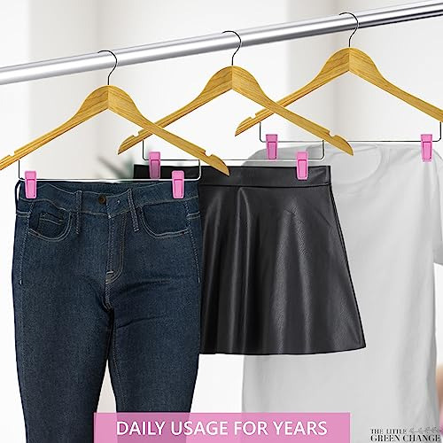 40 Piezas De Ganchos Para Ropa De Bebé Con Clips Para Colgar