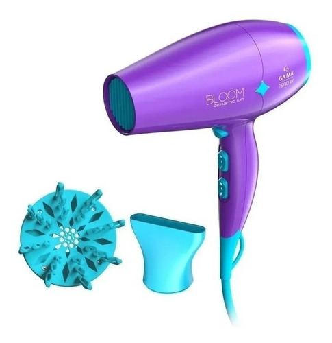 Imagen 4 de 4 de Secador de pelo GA.MA Italy Bloom Diamond BECHD2227 violeta 110V/220V