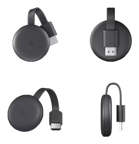 Google Chromecast 3 Full Hd Media Streaming Negro Carbón Color Carbón