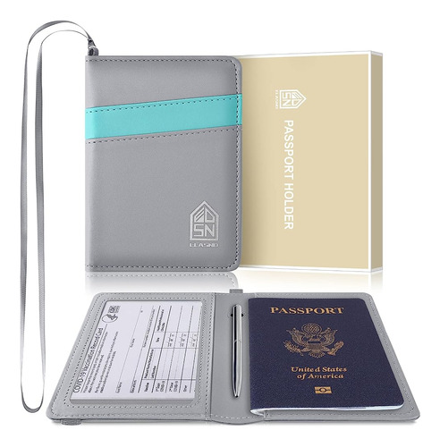 Elasnd Passport Holder, Passport And Vaccine Card Holder 