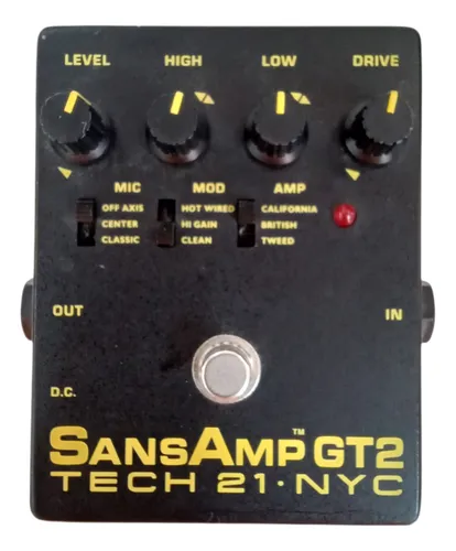 低価格で大人気の Gt-2 Sansamp Guitarra De Pedal 21 Tech Made Usa In ギター