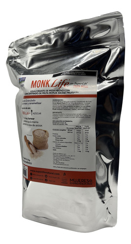 Monk Life 2kg Super Life Fruta Del Monje Endulzante Granulado