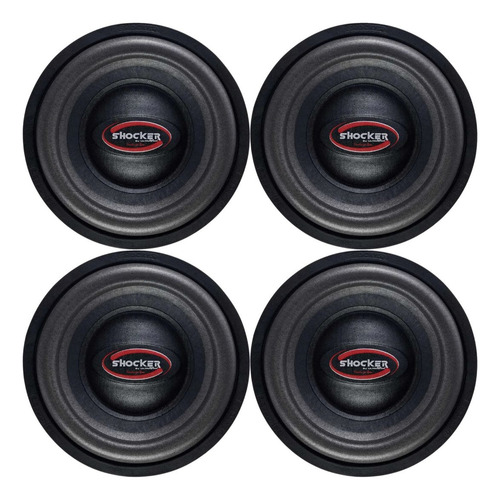 04 Alto Falante Subwoofer 12 Polegadas 750w Shocker Twister
