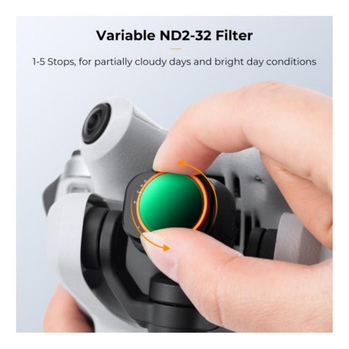Filtro Variable Nd2-32 Para Drone Dji Mini 4 Pro K&f Concept