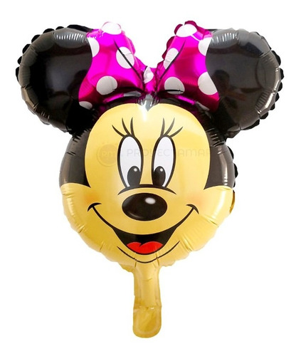 Pack Globos Cabeza De Minnie 35 Cm X 5 Unidades