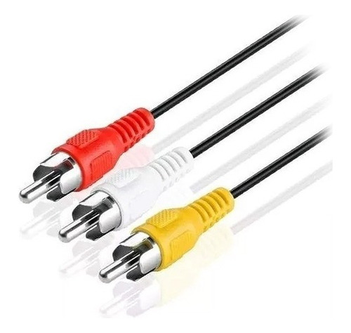 Cable Audio / Video Macho 3 Rca 3 Rca Reforzado X 1.80 Mts